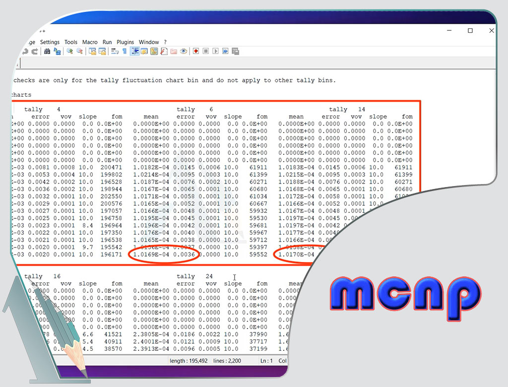دوباره سازی یا Duplication تالی F6 با استفاده از تالی F4 و کارت Tally Multiplier در MCNP