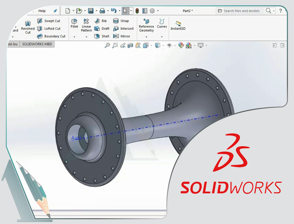 کلیپ تخصصی Solidworks-طراحی-دیسک چرخ-سالیدورک
