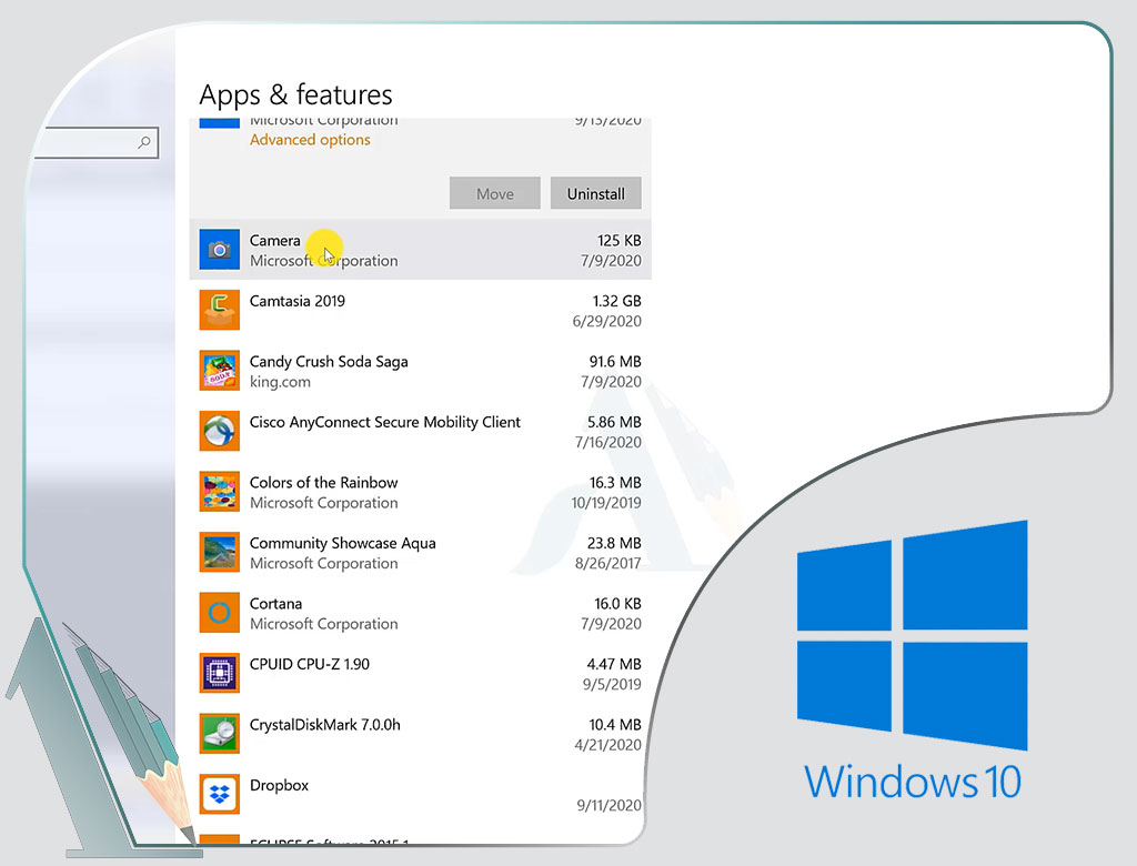 apps and features-default apps-windows 10-ویندوز 10-برنامه پیشفرض-حذف برنامه ها