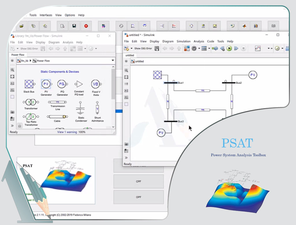 پخش بار بهینه در شبکه قدرت با در نظر گرفتن شرایط فروش و تولید با استفاده از PSAT