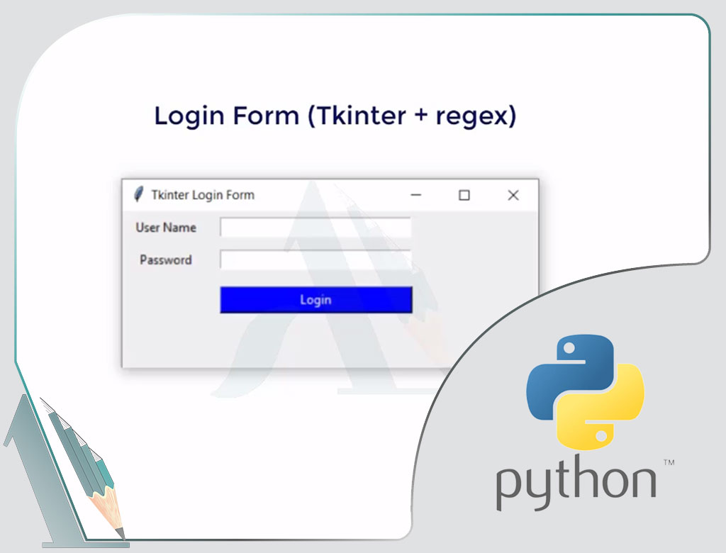 پایتون-python-صفحه ورود-tkinter-regx